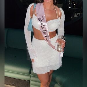 Oh Polly Lucerne Embellished Set Ivory